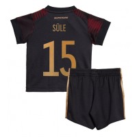 Koszulka piłkarska Niemcy Niklas Sule #15 Strój wyjazdowy dla dzieci MŚ 2022 tanio Krótki Rękaw (+ Krótkie spodenki)
